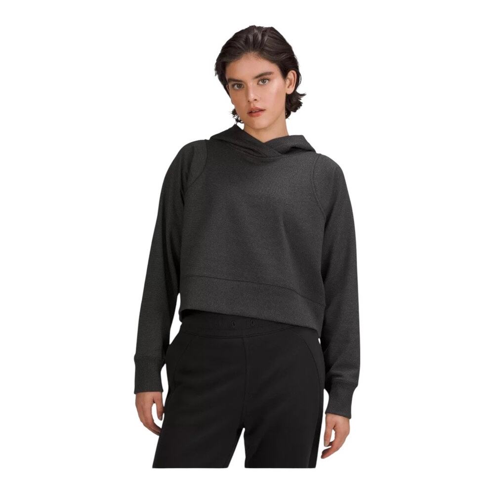 Lululemon Loungeful Cropped Sparkle Hoodie Women 6